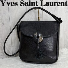 YSL quilted Vintage Yves Saint Laurent Diagonal Quilted Suede Crossbody Shoulder Bag — listing 4