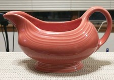 Fiesta Gravy Boat / Sauce Boat with Under-Plate Tray in Persimmon — listing 5