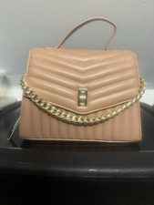 Like Dreams Cream & Black Studded Grommet Satchel Handbag — listing 6