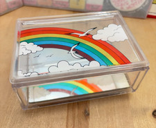 Rainbow Layered Dichroic Acrylic Trinket Box, Made in Israel — listing 2