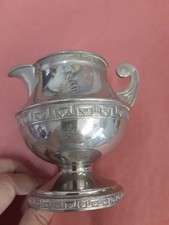 Vintage Silverplate Footed Creamer with Scroll Handle — listing 4