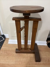 Antique Primitive Pine Single-Drawer Work Table with Lower Shelf, Chippy Aqua Paint — listing 6