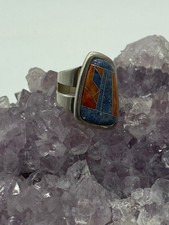 Southwestern Lapis Lazuli, Red Coral, and Turquoise Beaded Necklace, 25" Long — listing 5
