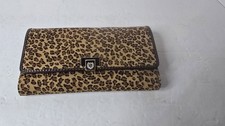 Liz Claiborne Leopard Print & Black Nylon Crossbody Messenger Bag — listing 2