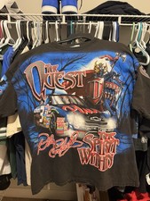 Vintage 90s Dale Earnhardt 'The Quest' NASCAR All-Over-Print T-Shirt — listing 4