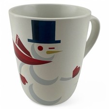 Starbucks Hand-Painted Snowman Christmas Mug, Made in Italy