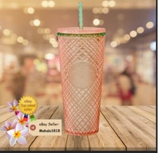 Starbucks 2023 Summer Jeweled Pearl Pink Venti 24oz Cold Cup Tumbler — listing 2