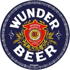 Wunder Beer 1907 Greetings Advertisement on Wood Pallet Sign, Wunder Brewing Co San Francisco — listing 2