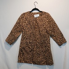 Carol Anderson Leopard Print Coat with Faux Fur Collar — listing 2