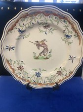 Longchamp French Faience Cereal Bowl with Breton Couple Decor — listing 6