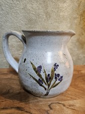 Studio Pottery Stoneware Jug with Incised Floral Decoration — listing 3