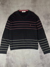 Yves Saint Laurent Vintage Brown & Cream Colorblock Knit Sweater — listing 6