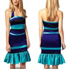 Karen Millen 90s Silk Slip Dress with Ruffle Hem, UK 10 — listing 3