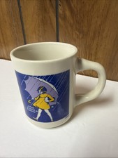 Morton Salt "When It Rains It Pours" 1914 Umbrella Girl Advertising Coffee Mug