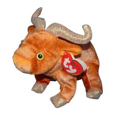 Ty Beanie Baby "Roam" the Buffalo/Ox with Gold Horns (Zodiac Series) — listing 2