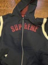 Supreme Jet Sleeve Zip Up Hooded Sweatshirt Black — listing 5