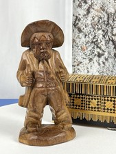 Set of Three Hand-Carved Wooden Relief Figural Panels (Bearded Elders / Saints)