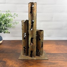 Brutalist Welded Steel Abstract Sculpture, Spire/Pyramid Form — listing 4