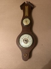 Vintage Banjo-Style Wall Weather Station (Aneroid Barometer, Thermometer & Hygrometer) — listing 6