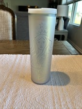 Starbucks Anniversary Siren Ceramic Double-Wall Travel Mug with Gold Crown, 12oz — listing 6