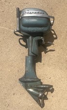 Vintage 1950s Blue/Silver Small Outboard Boat Motor (approx. 3-5 HP), Multiple Units — listing 3