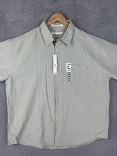Perry Ellis Stretch Men's Short-Sleeve Gingham Check Button-Up Shirt — listing 2