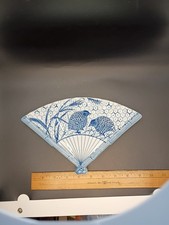 Andrea by Sadek Fan-Shaped Porcelain Dish with Chrysanthemums and Butterflies — listing 6