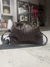 Like Dreams Cream & Black Studded Grommet Satchel Handbag — listing 4