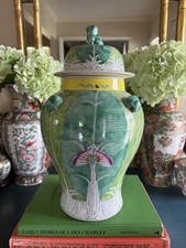 Chinese Rose Famille Chinoiserie Textured Porcelain Lotus-Form Decorative Bowl — listing 5