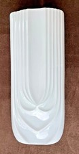 Hutschenreuther White Porcelain Asymmetrical Bud Vase with Textured Pebble Relief — listing 6