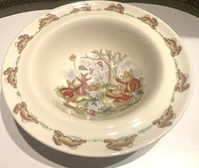 Royal Doulton Bunnykins Children's Cereal Bowl - Kite Flying Scene