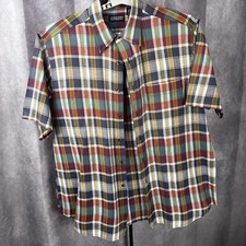 Lands' End Women's Long Sleeve Button-Down Shirt, Dark Red, Size M/T (10-12) — listing 3
