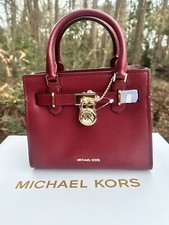 Michael Kors Hamilton Studded Leather Satchel in Luggage Brown — listing 2