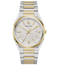 Bulova Two-Tone Diver-Style Watch with Blue Dial and Rotating Bezel — listing 3