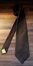 Vintage 1970s Wemlon by Wembley Brown Orange Striped Wide Necktie Polyester — listing 2