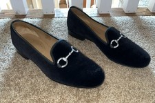 Stubbs & Wootton Burgundy Velvet Slipper with Gold Crown Embroidery — listing 6