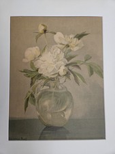 Floral Still Life Oil Painting on Board, Signed C. Murphy, Ornate Gilt Gesso Frame