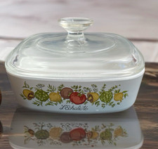 Vintage Corning Ware Spice of Life L'Echalote La Marjolaine Casserole with Pyrex Lid — listing 4