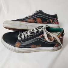 Vans Style 36/Old Skool Inspired Low-Top Leather Sneakers, Black/Red/White, Men's Size 6.5, NWT — listing 2