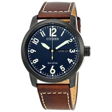 Citizen Eco-Drive Day-Date Men's Watch, Blue Dial, Stainless Steel Bracelet — listing 3
