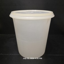 Vintage Tupperware Almond/Tan Rectangular Storage Containers with Seal Lids (Lot) — listing 6