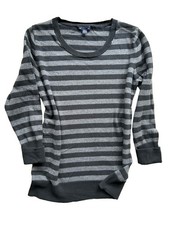 Gap Men's Striped Crewneck Sweater, Blue & Burgundy, Size XL — listing 6