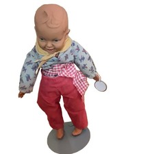 Vintage Old West Cowboy / Prospector Character Doll on Wooden Base — listing 6