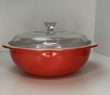 Vintage Pyrex 624 Brass Casserole Dish Carrier/Caddy with Fruit Motif, Fits 9x9 Dish — listing 3