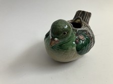 Figural Bird Ceramic Teapot with Overhead Handle and Green Glaze — listing 4
