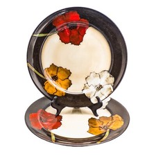 Pfaltzgraff Painted Poppies Stoneware Plates Set of 2 — listing 5