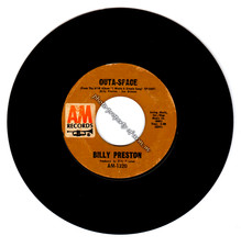 Billy Preston - I Wrote A Simple Song / Outa-Space 7" 45 RPM Single (A&M AM-1320) — listing 4