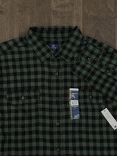 George Classic Fit Men's Blue Plaid Long-Sleeve Button-Down Shirt, Size L (42-44) — listing 2