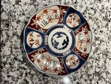 Antique Japanese Imari Porcelain Plate and Scalloped Bowl — listing 6