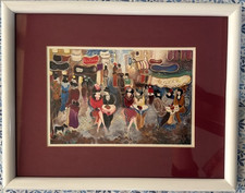 Framed Parisian Street Scene Print with Patisserie and Passage Voltaire — listing 5